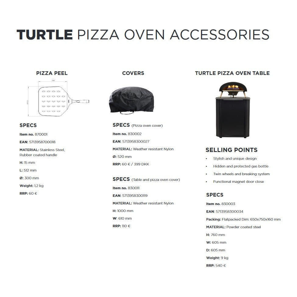 Le Feu Turtle - Gas Powered Pizza Oven