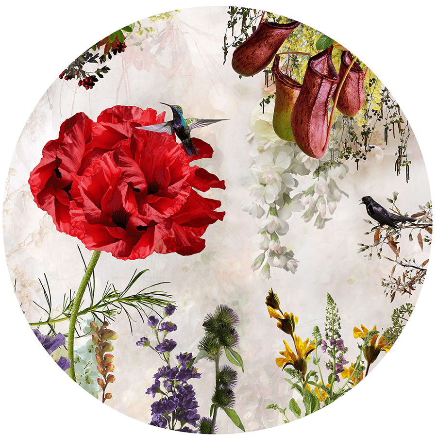 Behangcirkel ⌀ 100 cm A Day in the Field