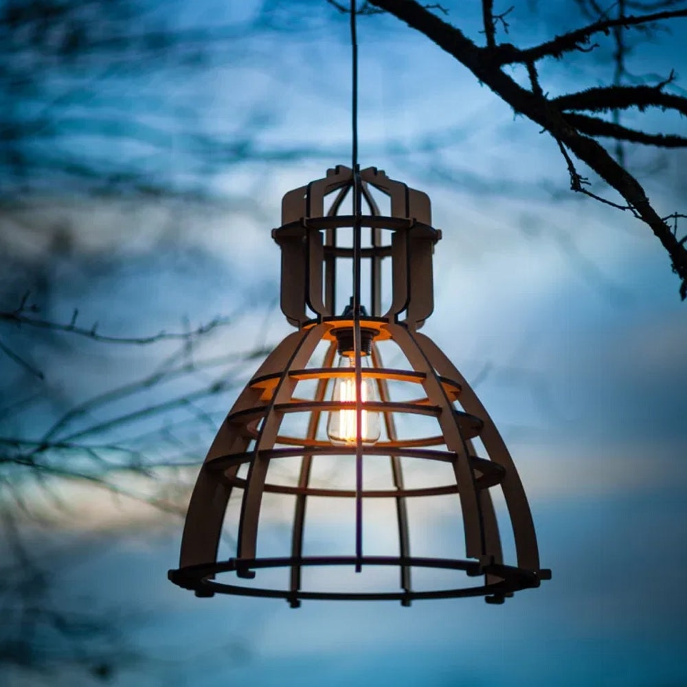 No.19 industrielamp MDF 40cm by Olaf Weller