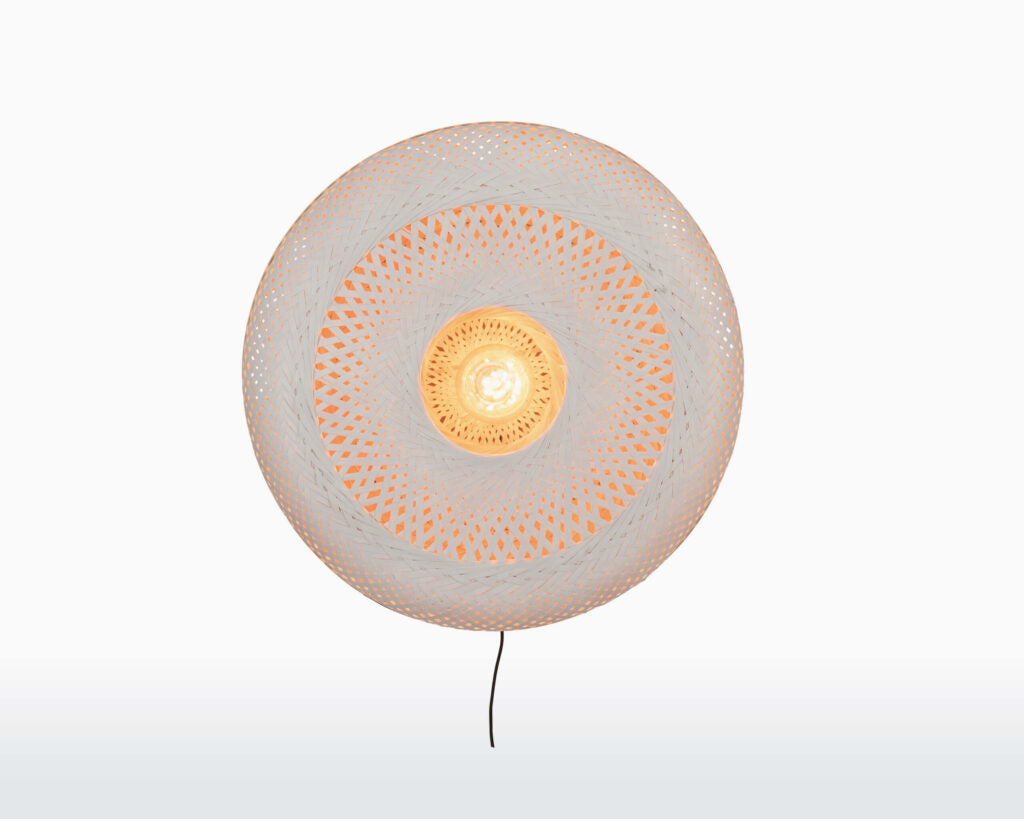 Palawan - Wandlamp - 60cm naturel_wit L