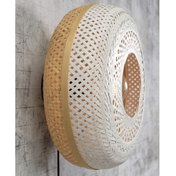 Palawan - Wandlamp - 40cm naturel_wit M