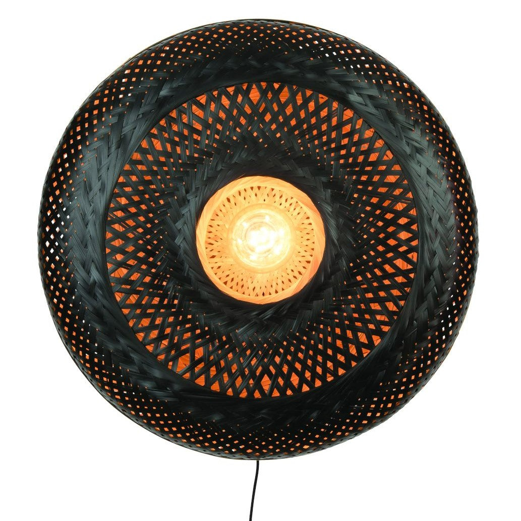 Palawan - Wandlamp - 60cm naturel_zwart L
