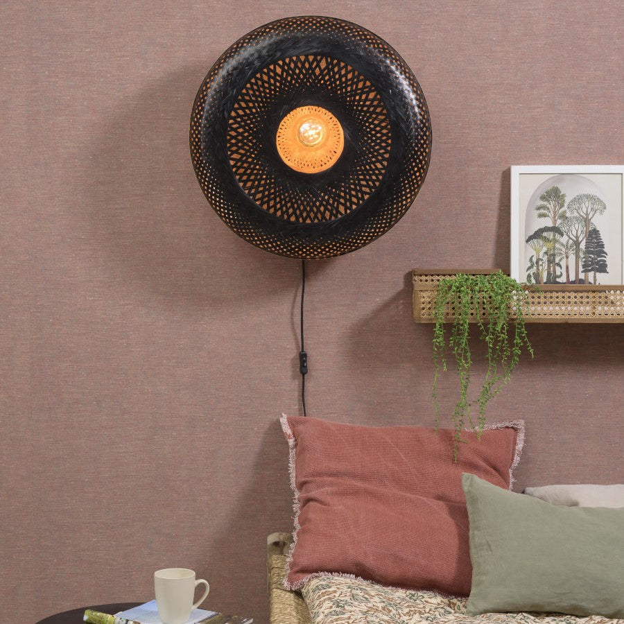 Palawan - Wandlamp - 60cm naturel_zwart L