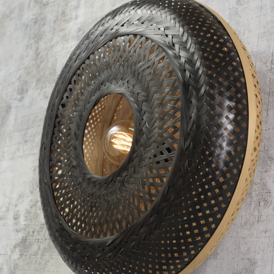 Palawan - Wandlamp - 60cm naturel_zwart L