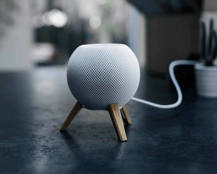 Houten Houder voor Apple HomePod Mini - TriPod - Eikenhout