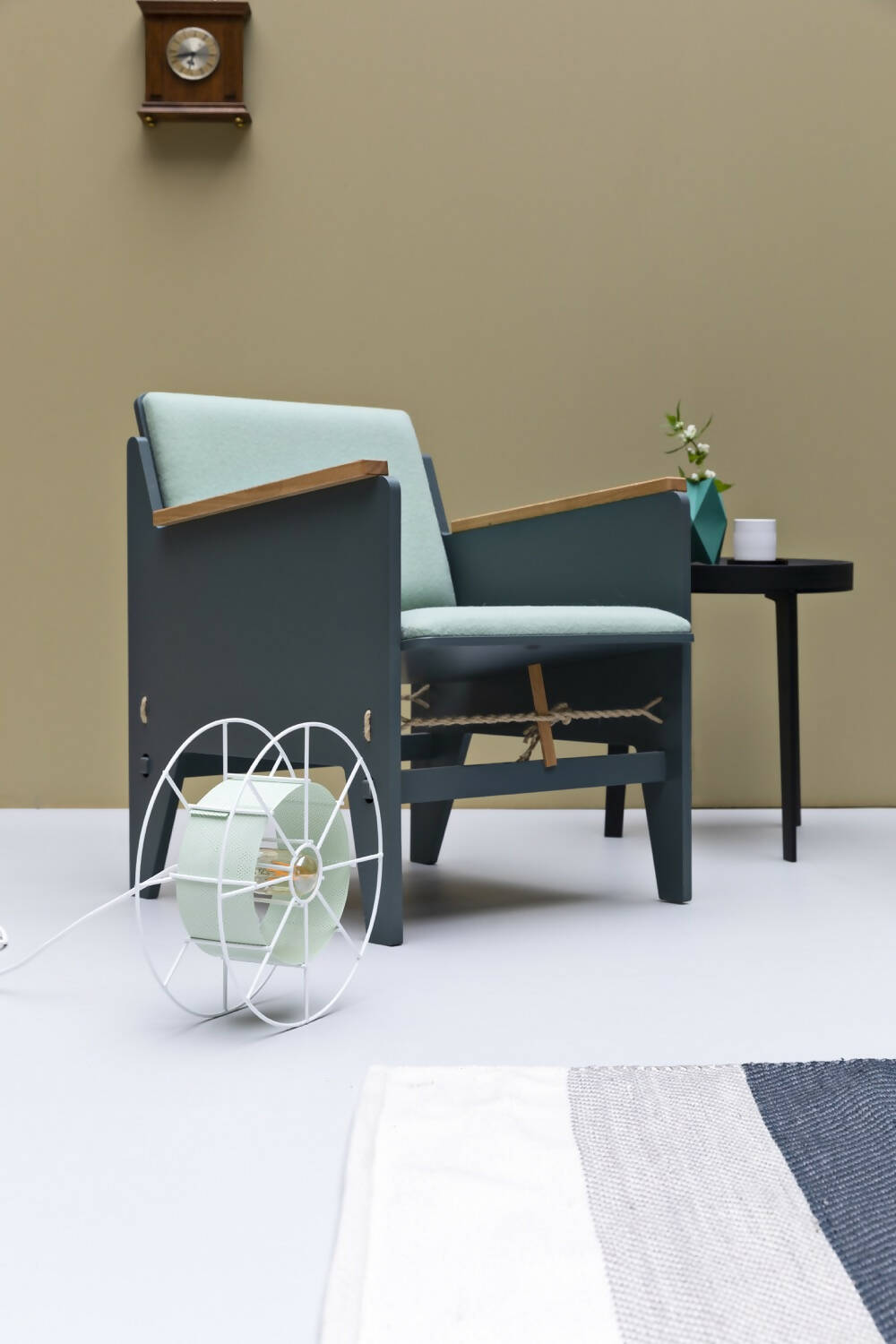 Vloerlamp SPOOL Classic Groen