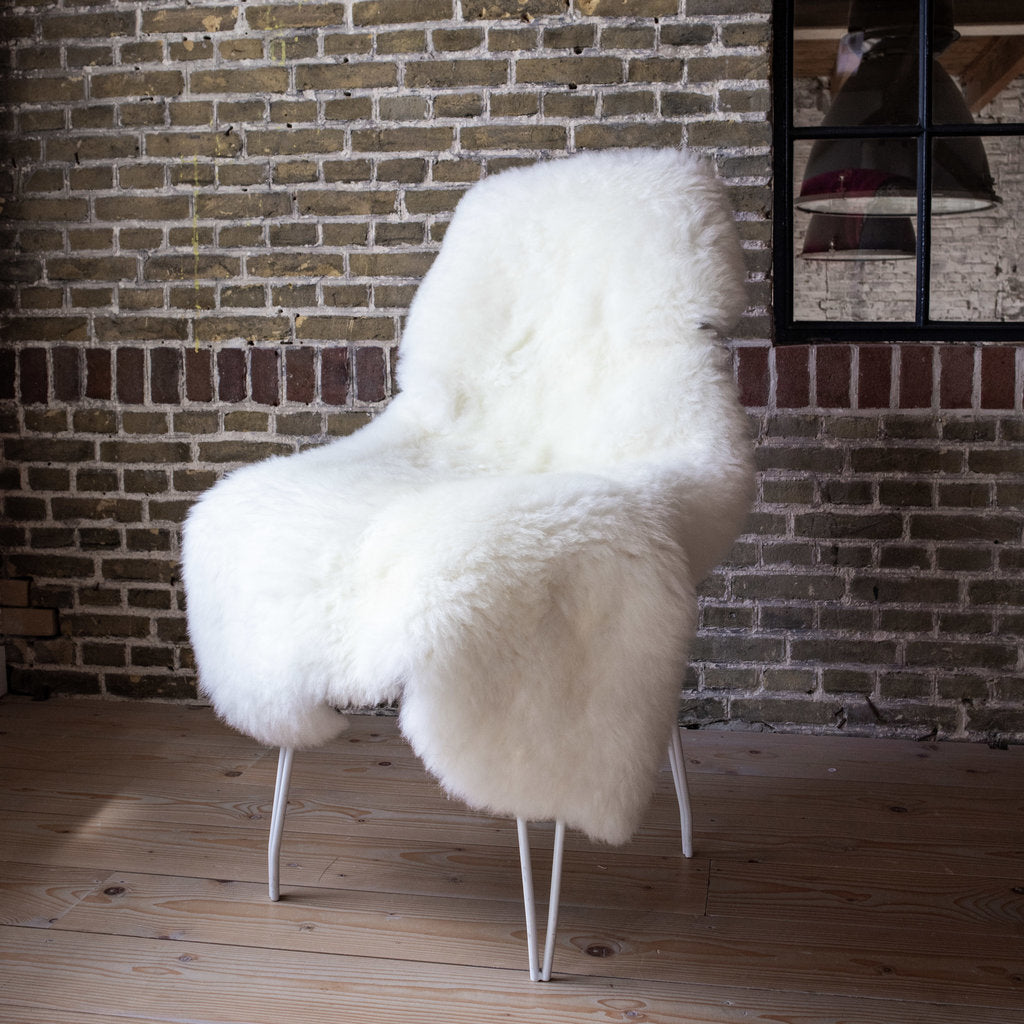 Wit Naturel Texels Schapenvacht 100-110cm