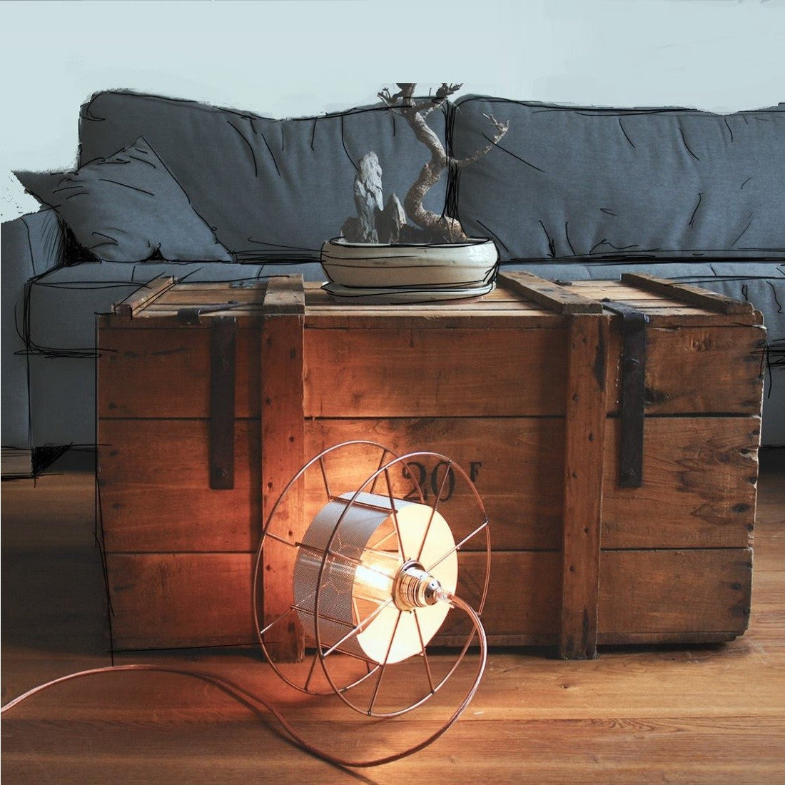 Vloerlamp SPOOL Deluxe