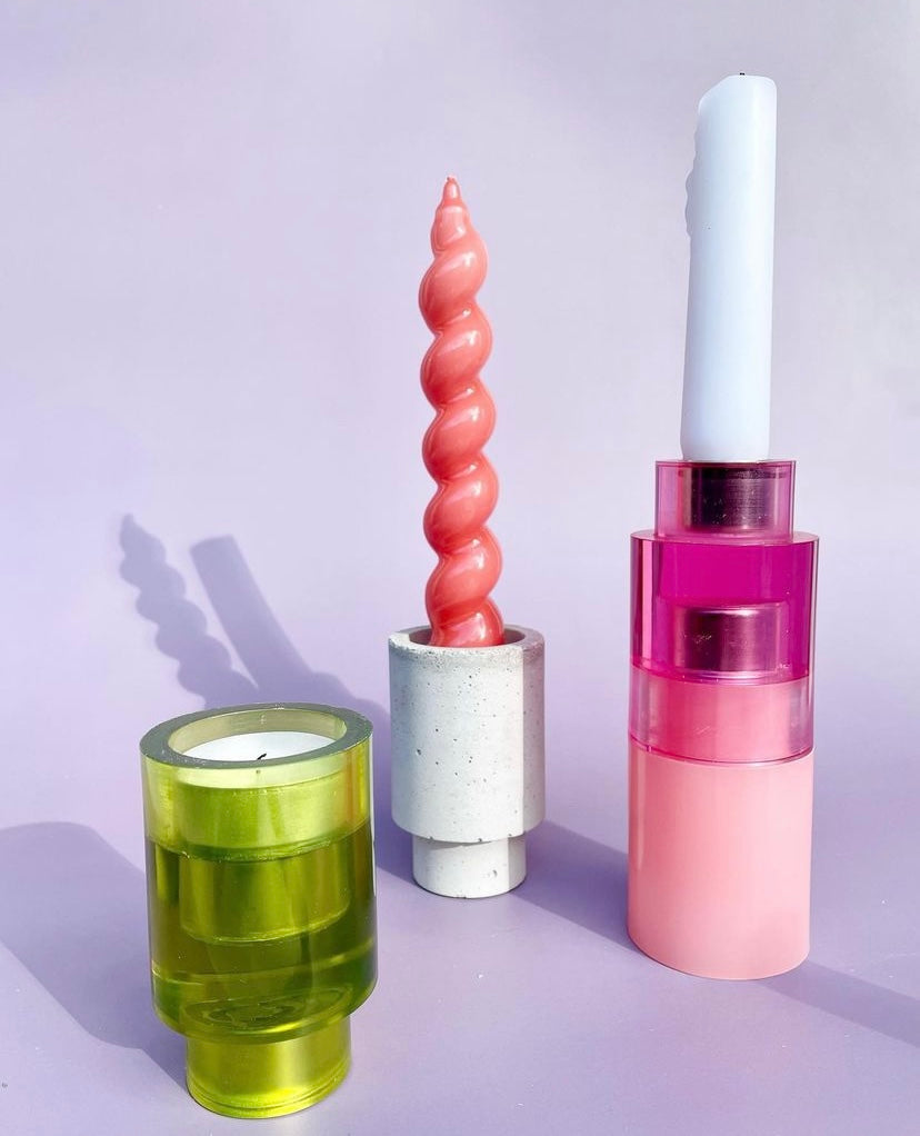 SOLO kandelaar Jesmonite