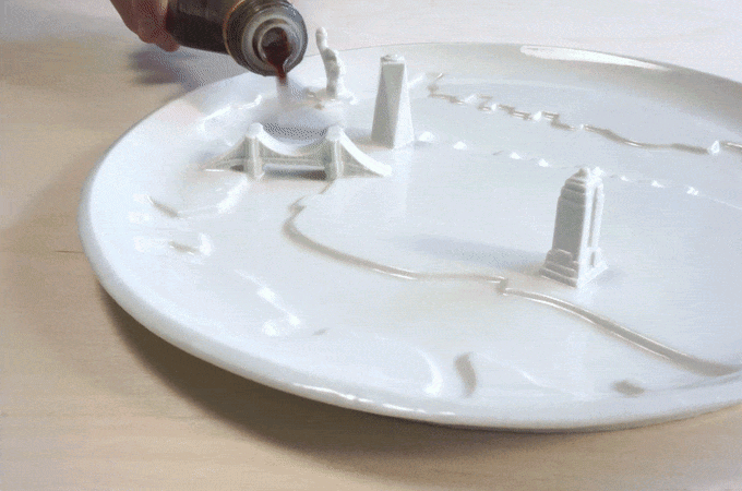 City Plate - porseleinen schaal