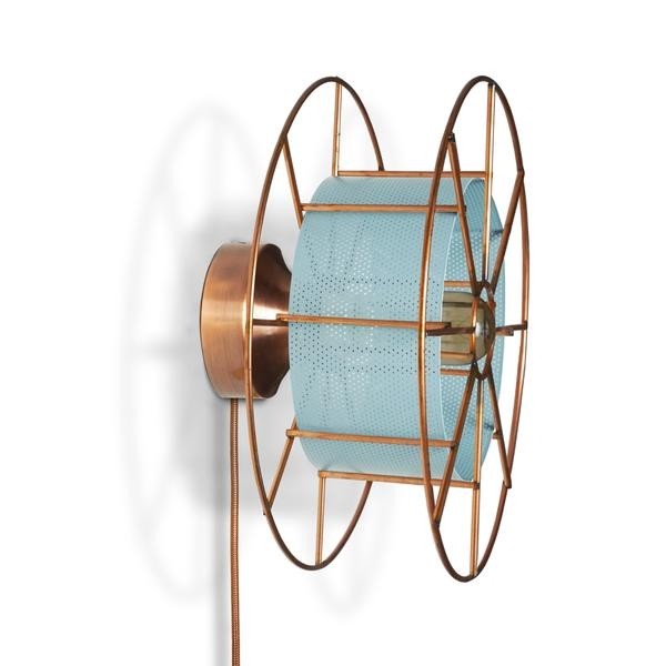 Wandlamp SPOOL Classic Blauwe Skin