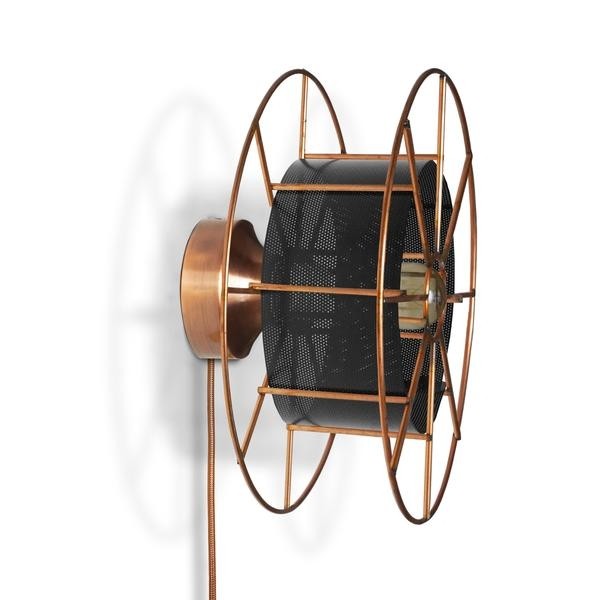 Wandlamp SPOOL Classic Zwarte Skin
