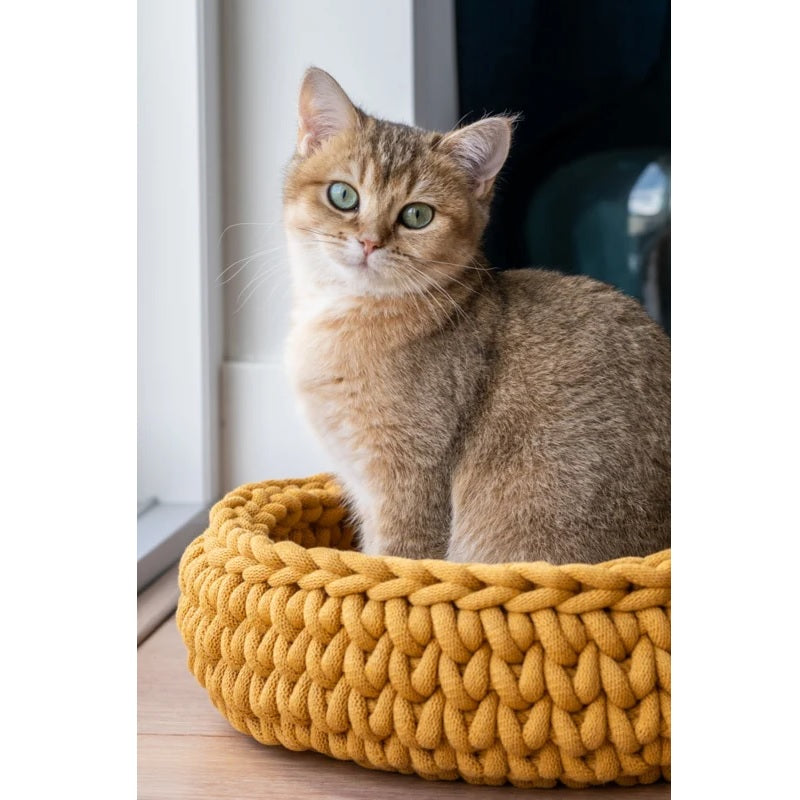 Sunny Basket - Kattenmand Okergeel