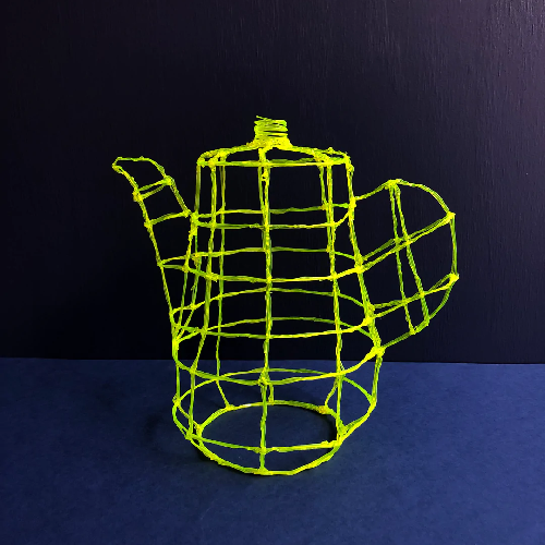 SET OF 2 | Teapot | Yellow + Blue