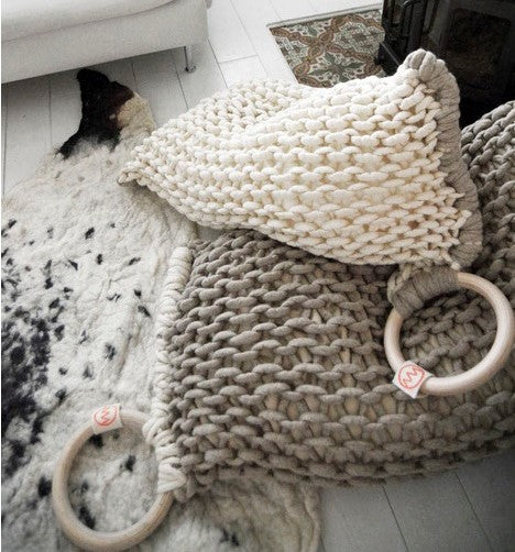 Gebreide zitzak medium