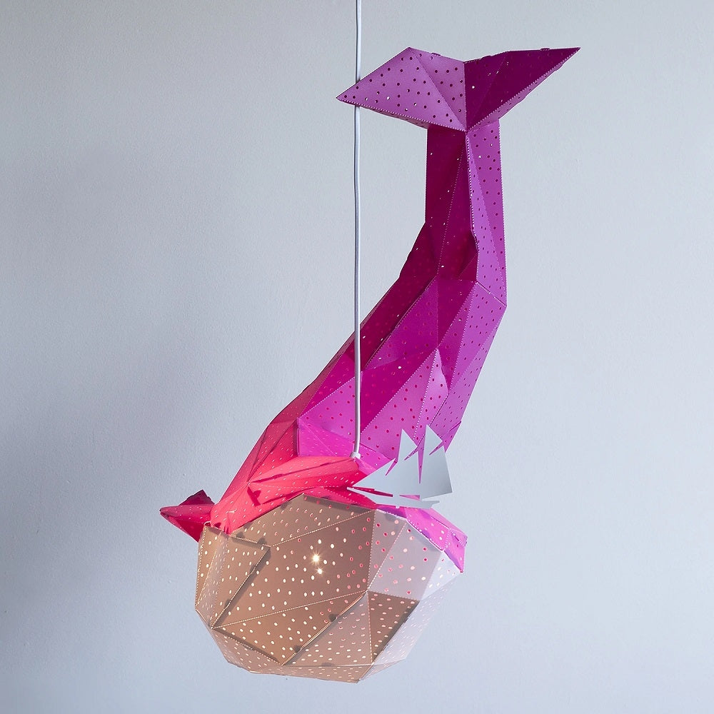Reusachtig Walvis Lamp Roze