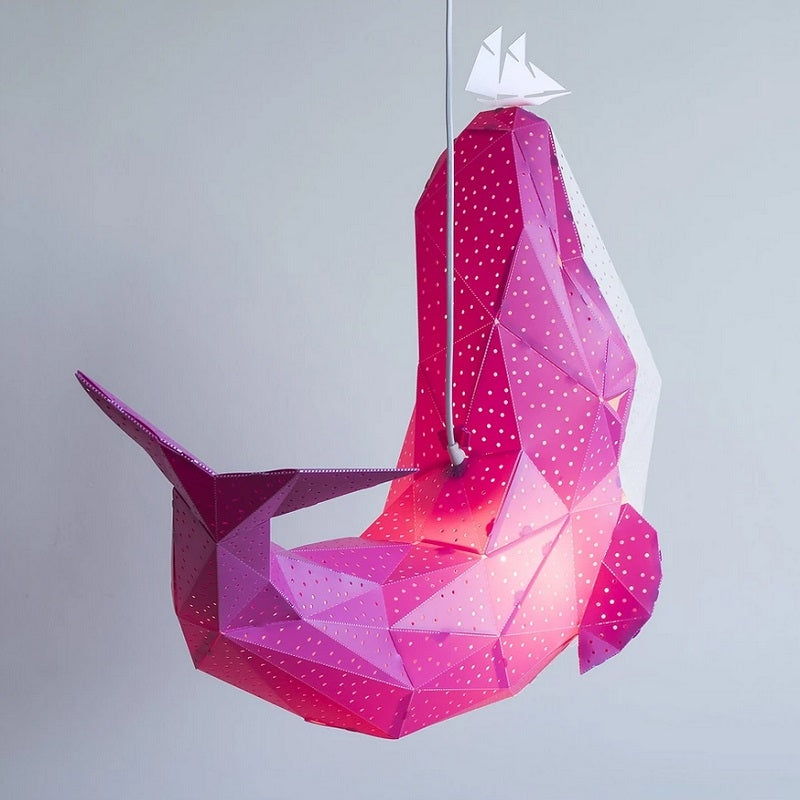 Reusachtig Walvis Lamp Roze