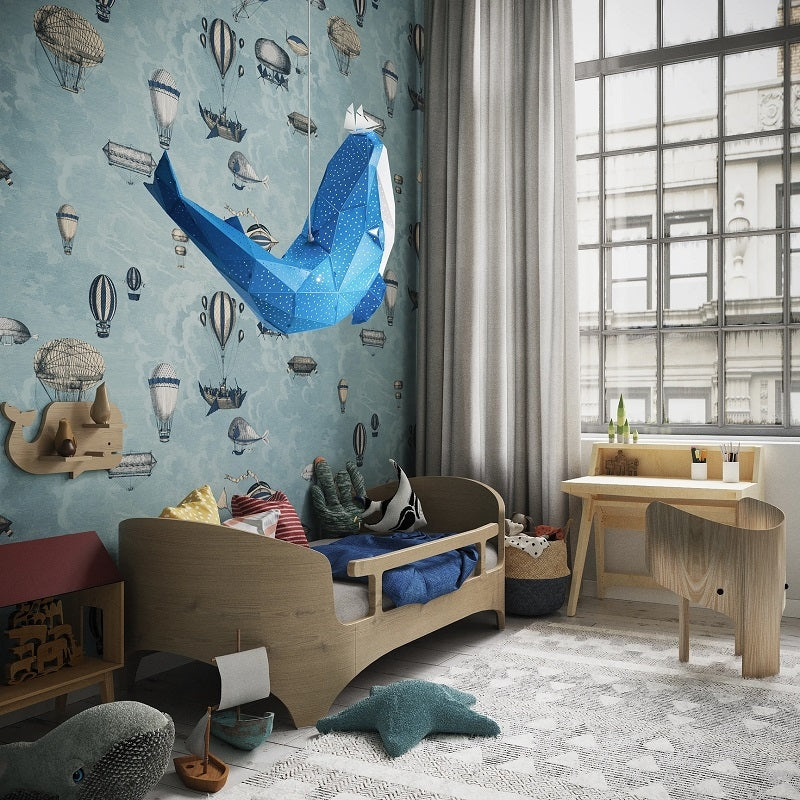 Reusachtig Walvis Lamp Blauw