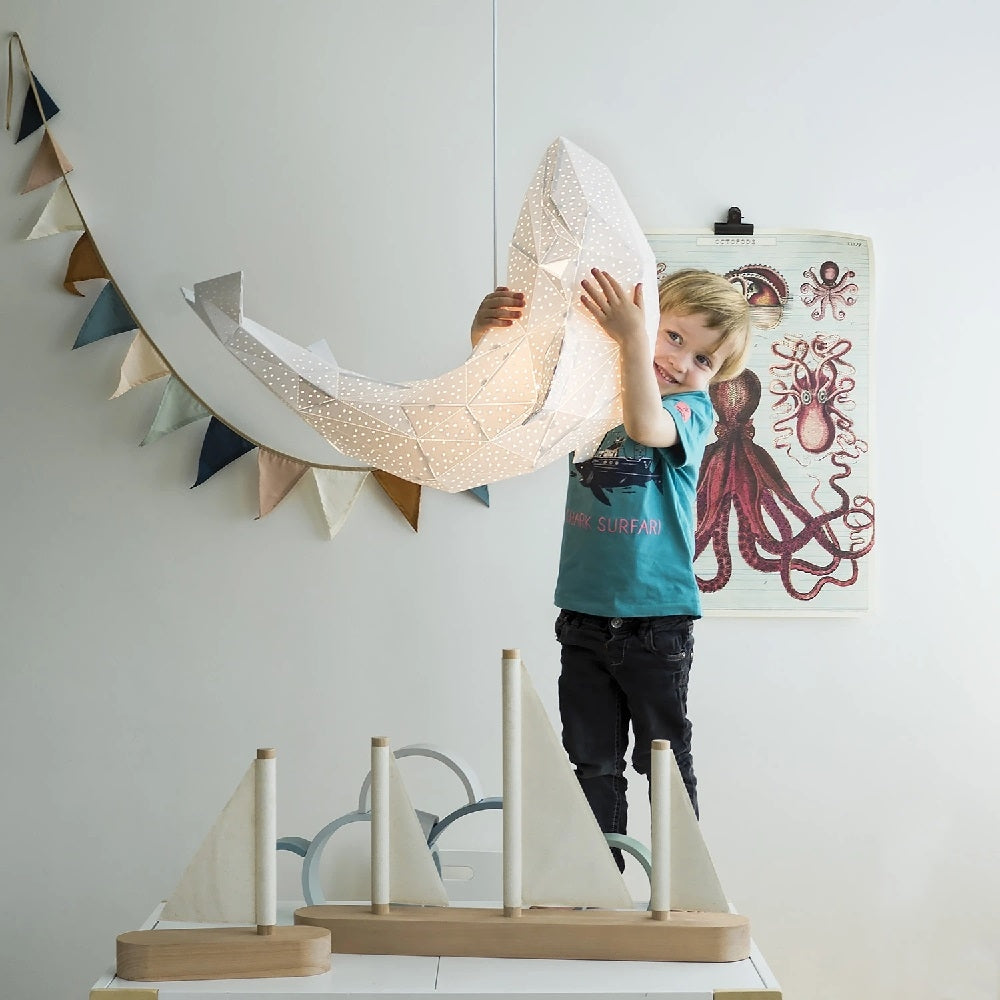 Reusachtig Walvis Lamp Wit