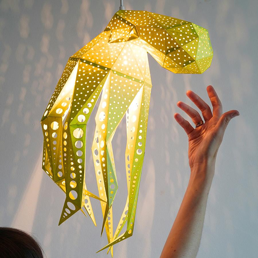 Octopus Paper Lantern Geel