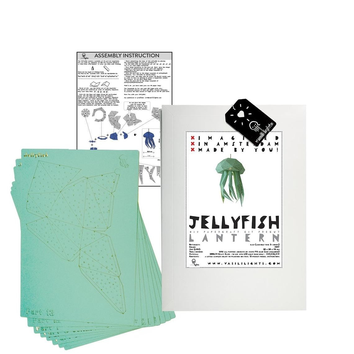 Jellyfish Paper Lantern Mint