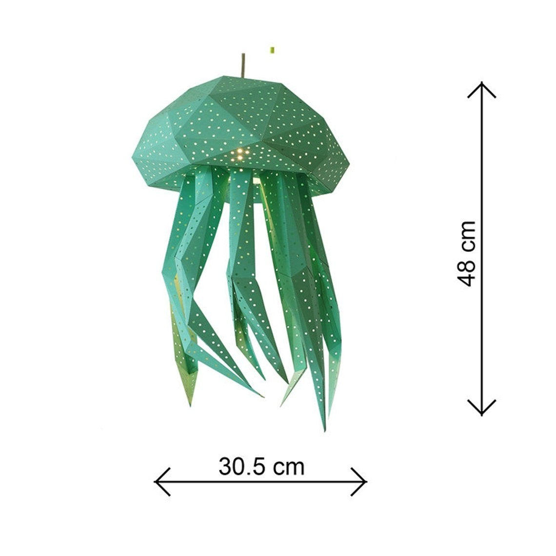 Jellyfish Paper Lantern Mint