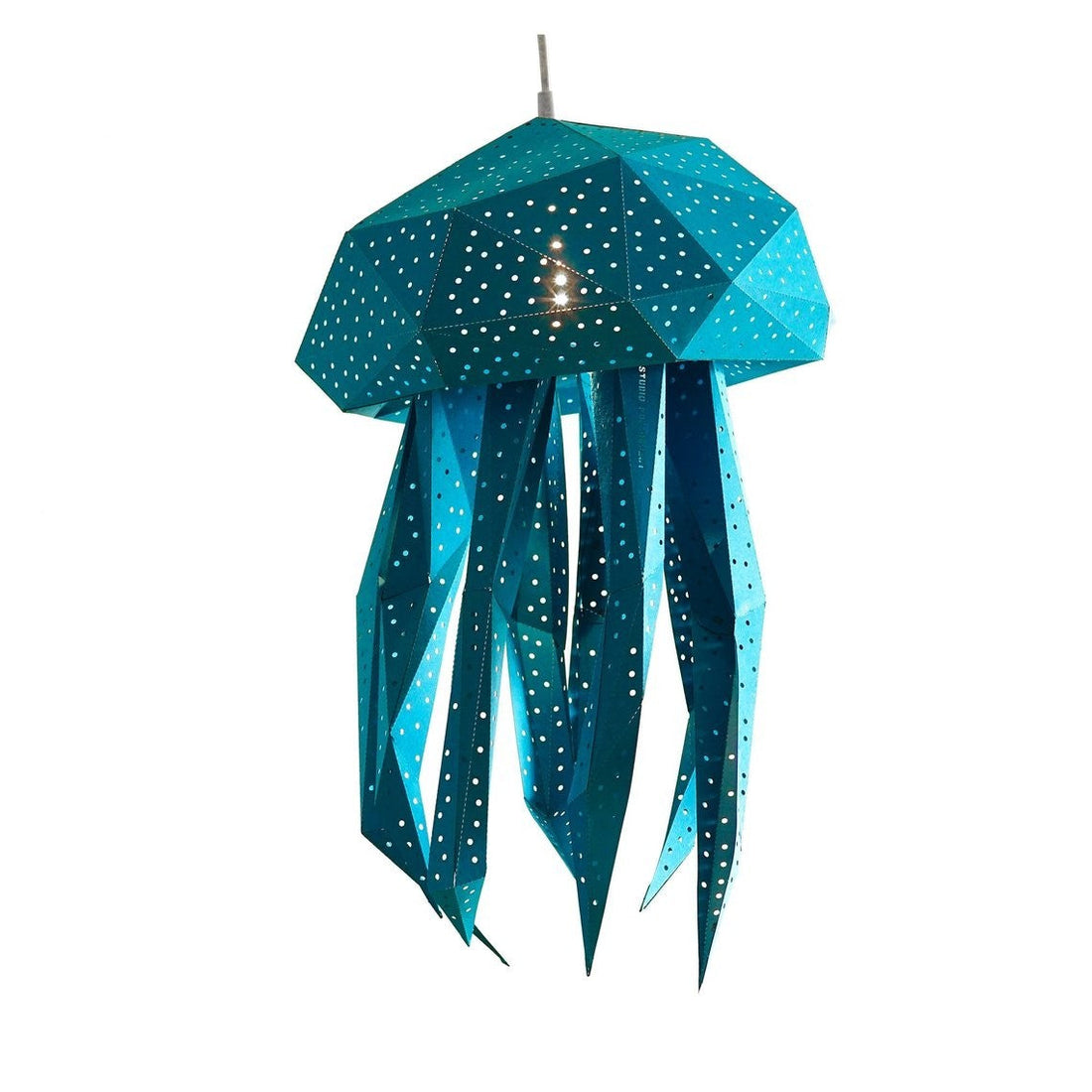 Jellyfish Paper Lantern Blauw