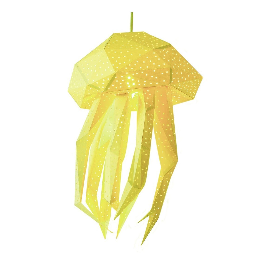 Jellyfish Paper Lantern Geel