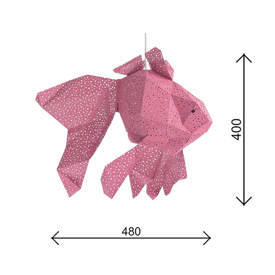 Fish Paper Lantern Roze