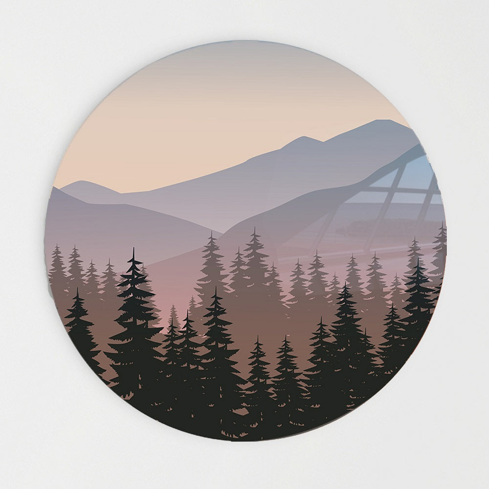 Wandcirkel - Colorful Valley