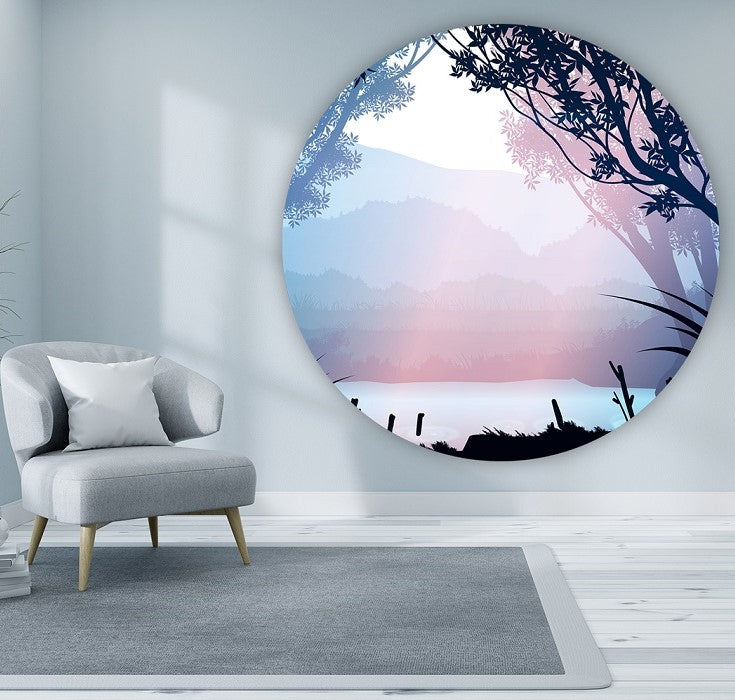 Wandcirkel - Colorful View