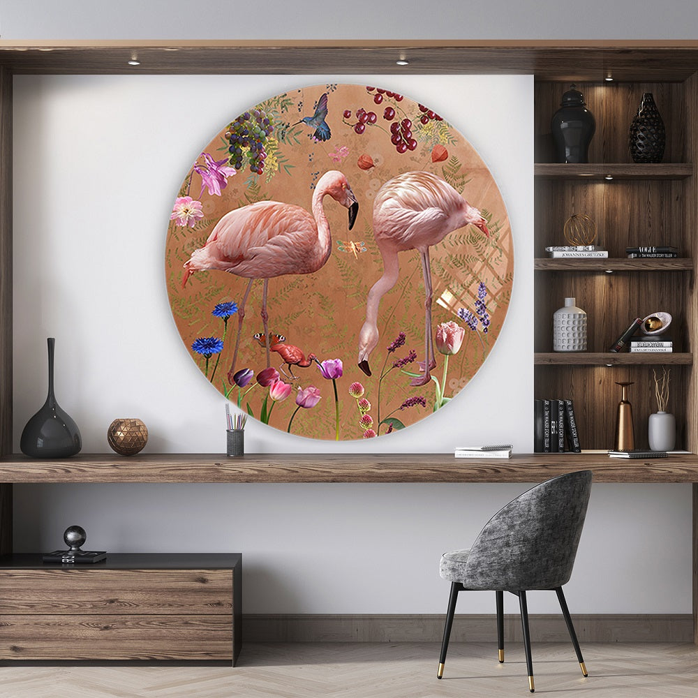 Behangcirkel Plexiglas ⌀ 130 cm Audubon Mandarin