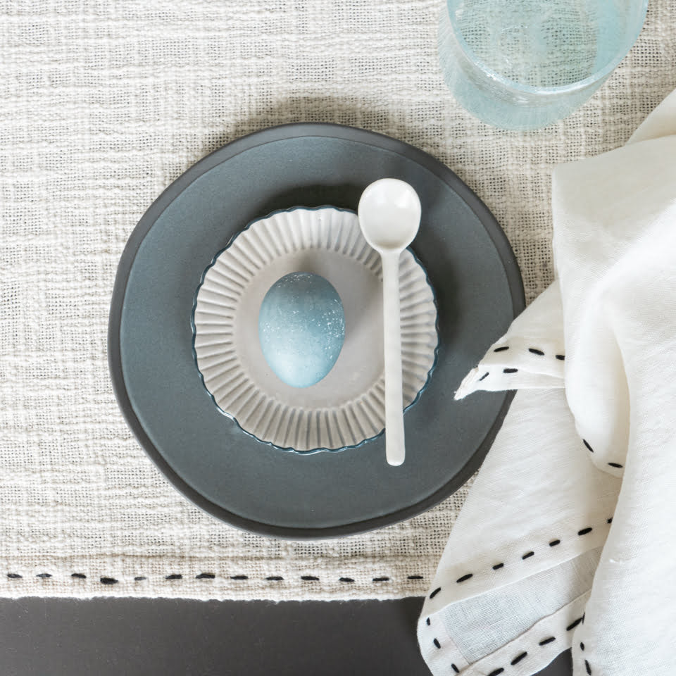 Weave – servet set van 2 - rice and black