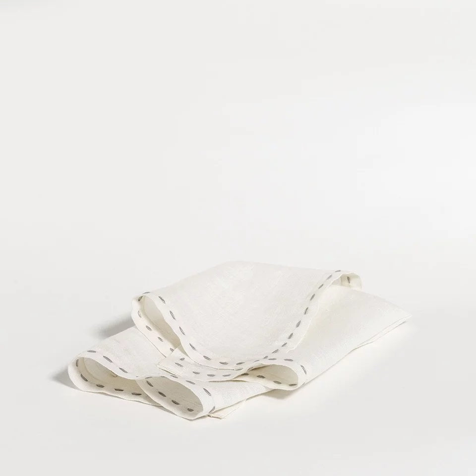 Weave – servet set van 2 - rice and grey