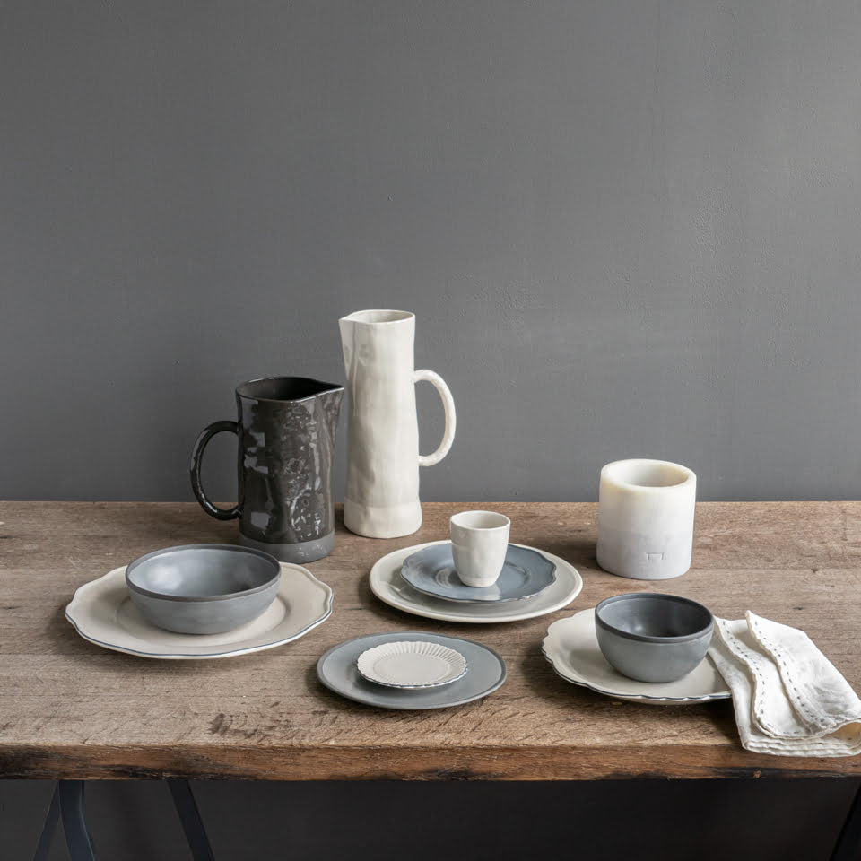 Weave – servet set van 2 - rice and grey