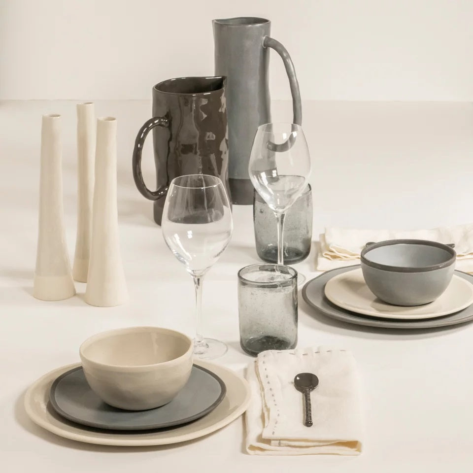 Weave – servet set van 2 - rice and grey