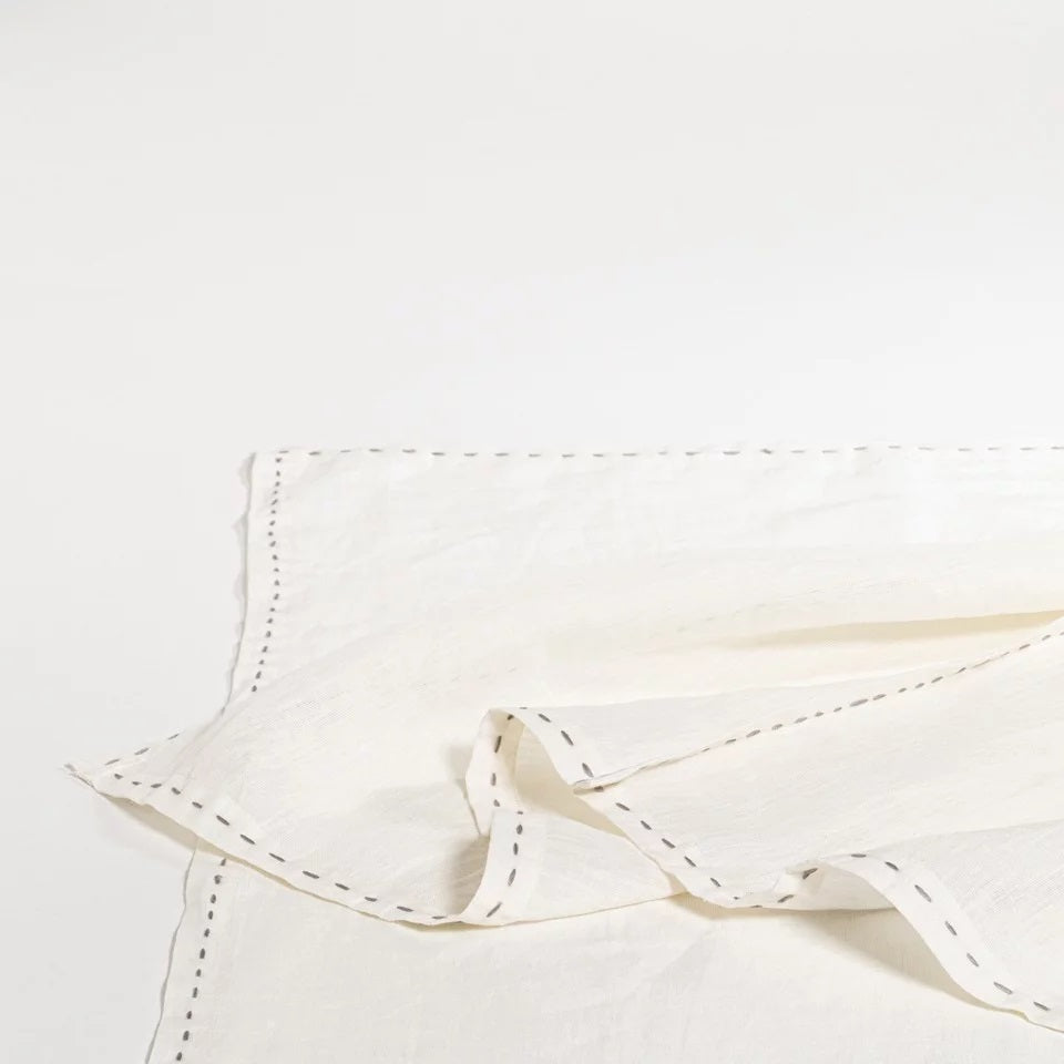 Weave – tafelkleed linnen – rice and grey
