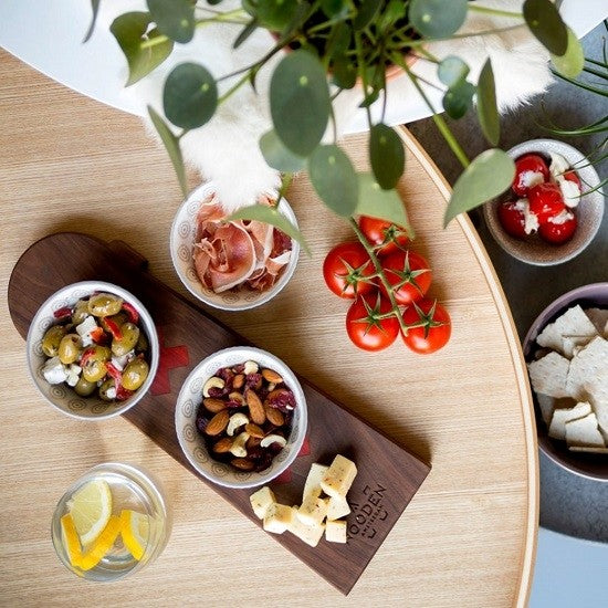 Houten serveerplank – Amsterdammertje - Esdoorn/Padouk contouren