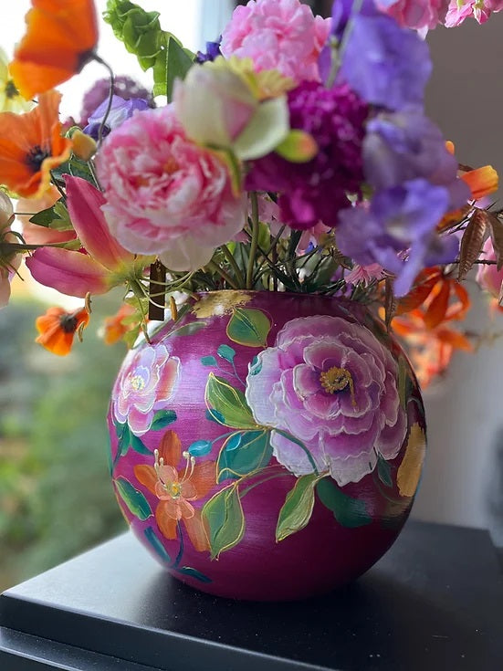 Bolvaas Bea XL donker magenta