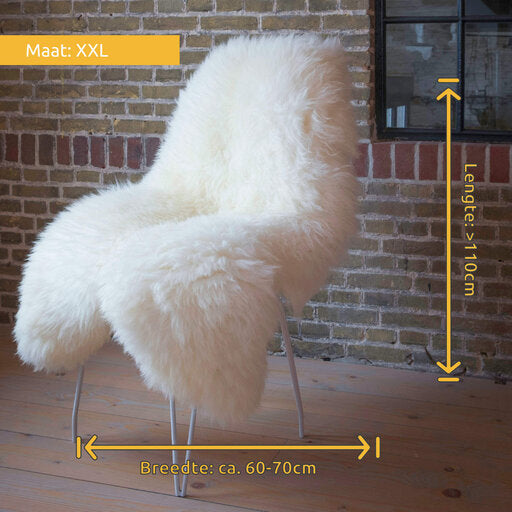Wit Naturel Texels Schapenvacht in 4 afmetingen