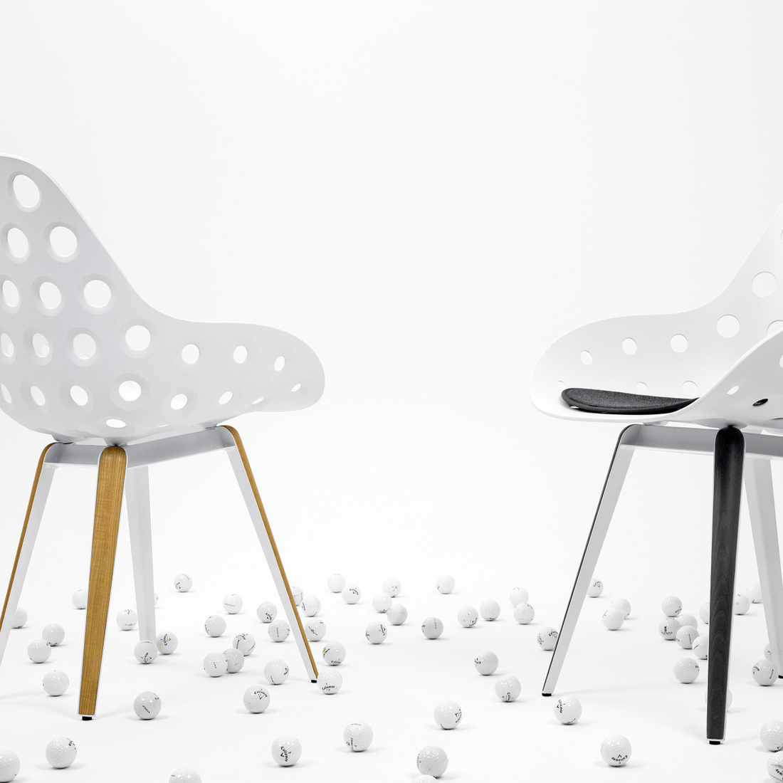 Slice stoel ( wit frame )