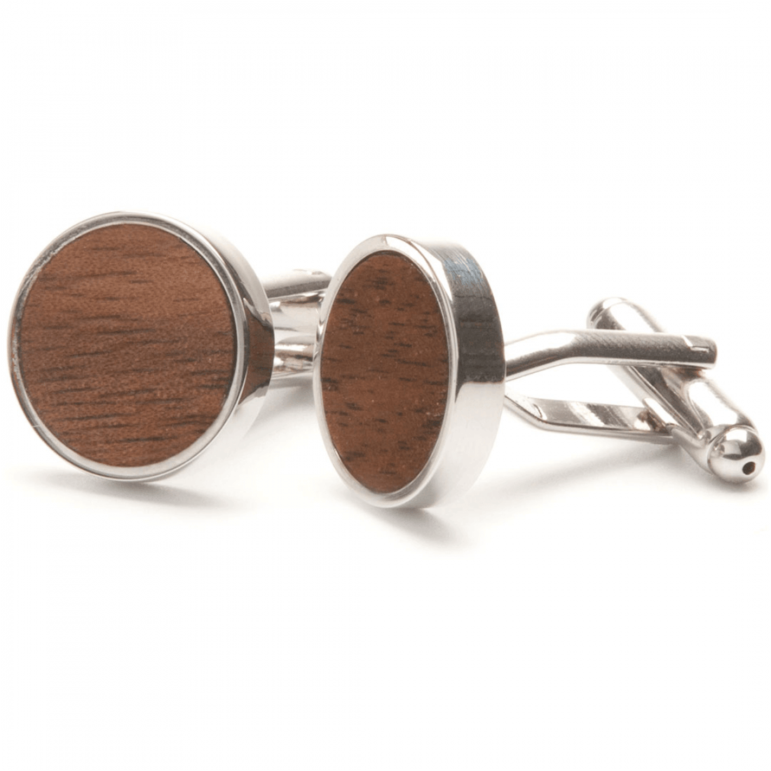 Recht Walnoten - Houten Manchetknopen