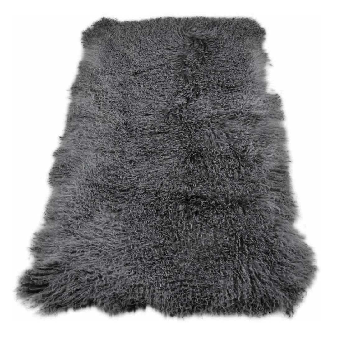 Tibetaanse Schapenvacht Rechthoekig - Grijs