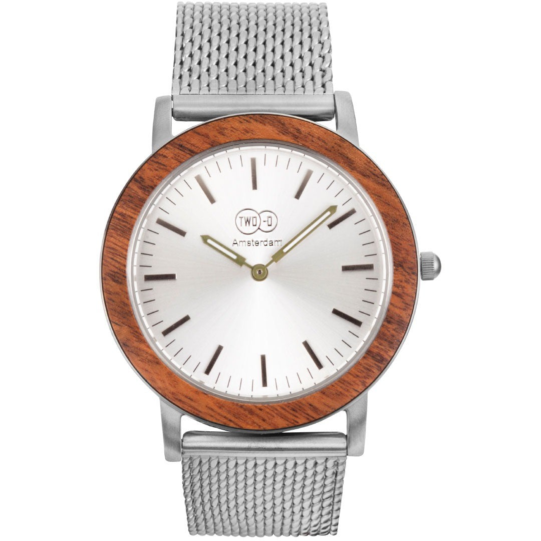 De Pijp Zilver Zebrano Horloge 39mm