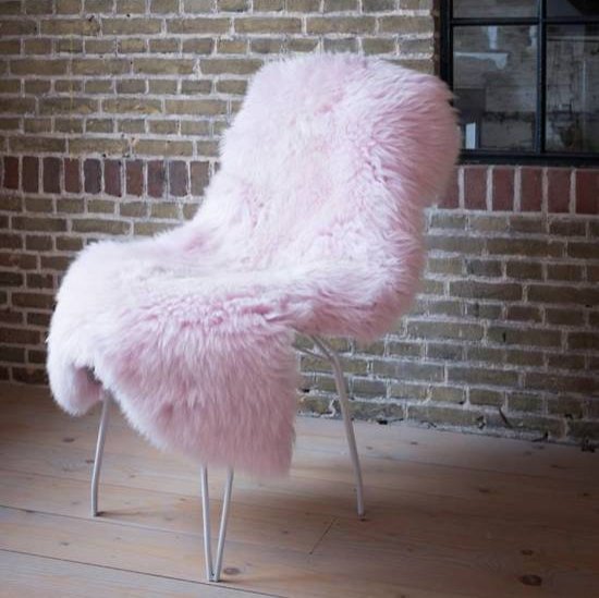 Texels Schapenvacht - Oud Roze