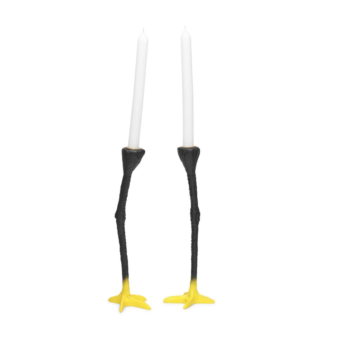 Long Legs - Kandelaar - Zwart Geel