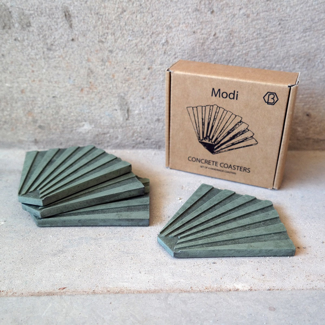 Modi betonnen onderzetters groen