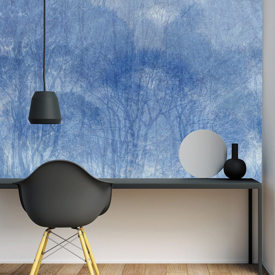 Behang Blue Forrest I Provinyl