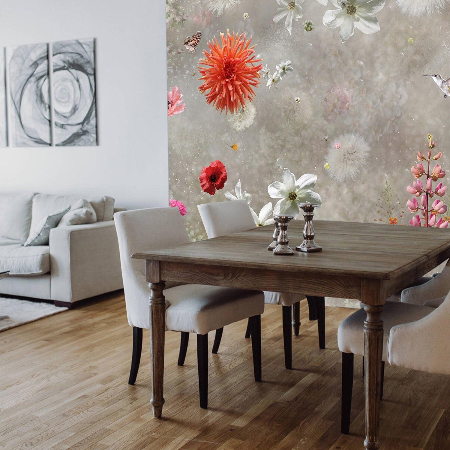 Behang Misty Poppy I Provinyl