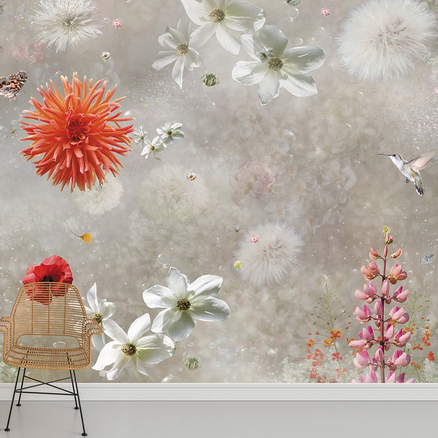 Behang Misty Poppy I Provinyl